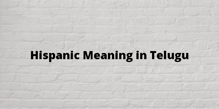 hispanic-meaning-in-telugu