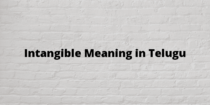 Intangible Meaning In Telugu