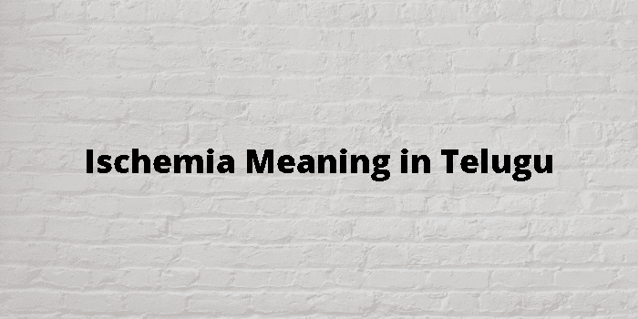 ischemia-meaning-in-telugu