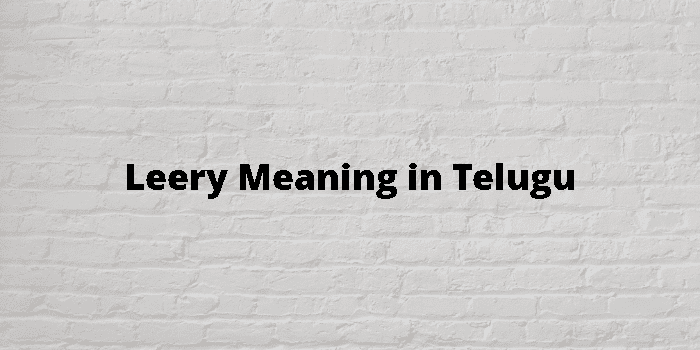 leery-meaning-in-telugu