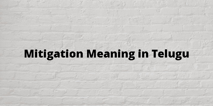 mitigation-meaning-in-telugu