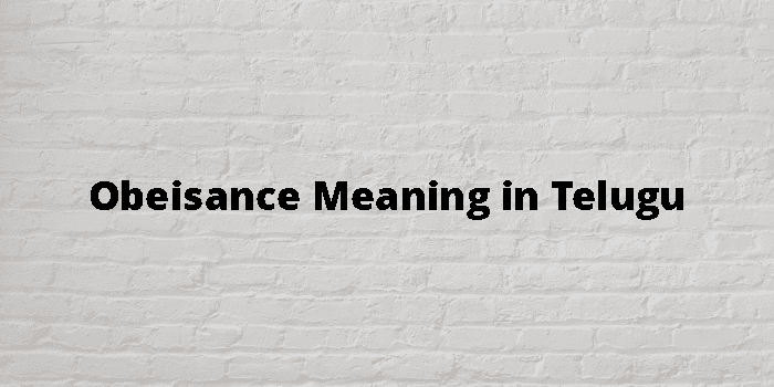 obeisance-meaning-in-telugu