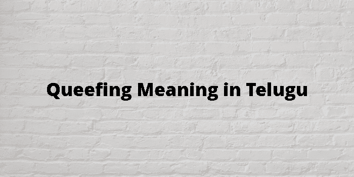 Queefing Meaning In Telugu - తెలుగు అర్థం