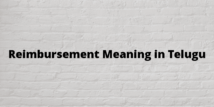 reimbursement-meaning-in-telugu