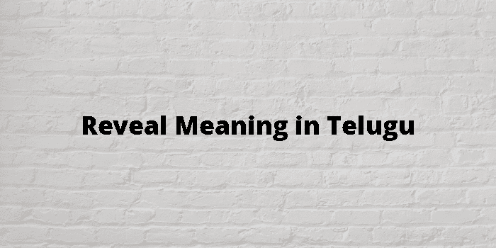 Reveal meaning in telugu with examples  Reveal తెలుగు లో అర్థం  @meaningintelugu 