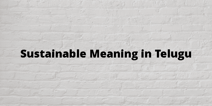 sustainable-meaning-in-telugu