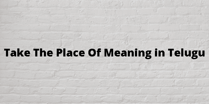 take-the-place-of-meaning-in-telugu