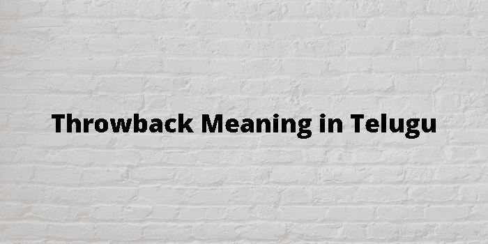 throwback-meaning-in-telugu