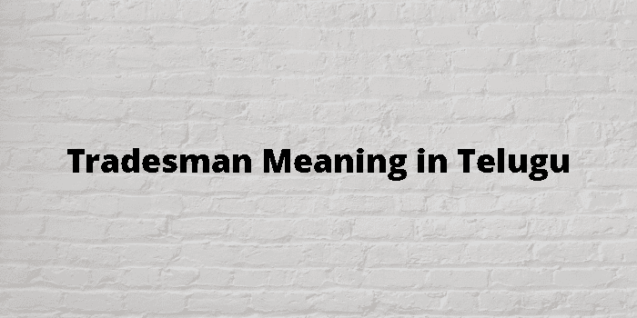 tradesman-meaning-in-telugu