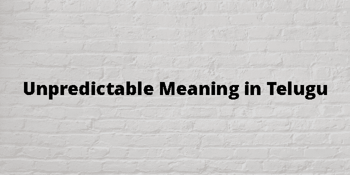 unpredictable-meaning-in-telugu