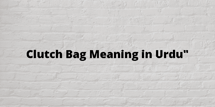 Clutch Bag Meaning In Urdu - اردو معنی