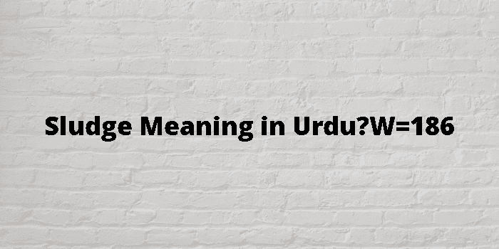  Sludge Meaning In Urdu 