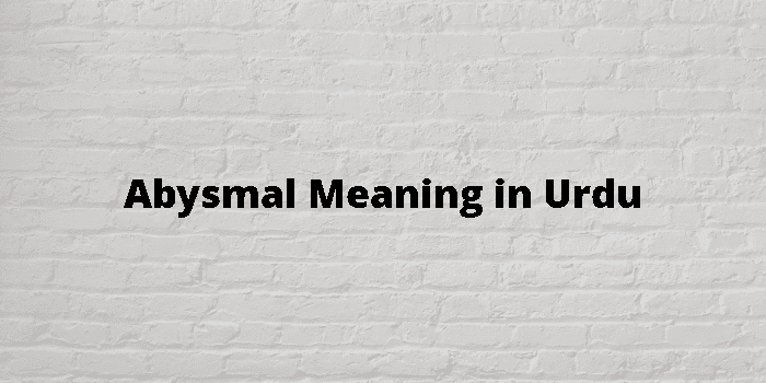 abysmal-meaning-in-urdu