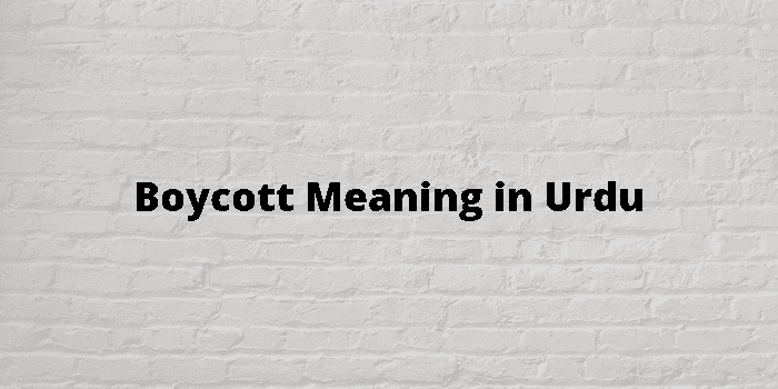 boycott-meaning-in-urdu