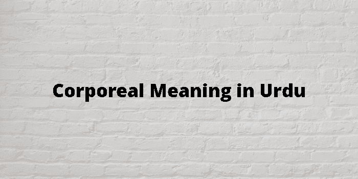 corporeal-meaning-in-urdu