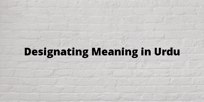 designating-meaning-in-urdu