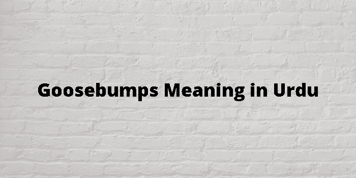 goosebumps-meaning-in-urdu