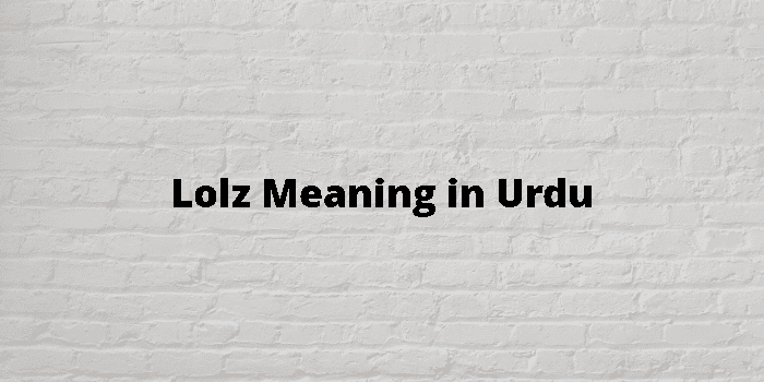 Lolz Meaning In Urdu - اردو معنی