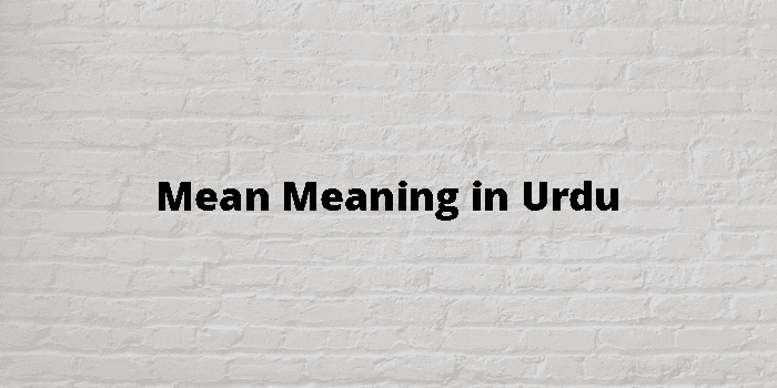 mean-meaning-in-urdu