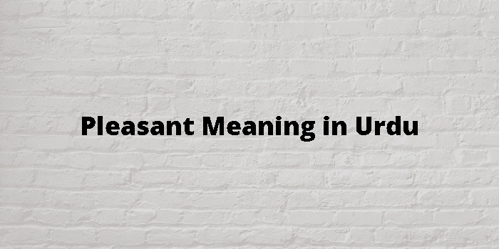 pleasant-meaning-in-urdu