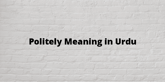 politely-meaning-in-urdu