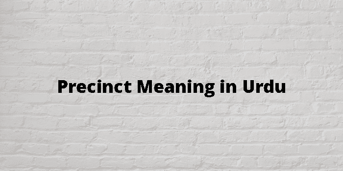 precinct-meaning-in-urdu