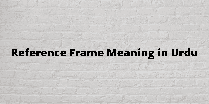 reference-frame-meaning-in-urdu