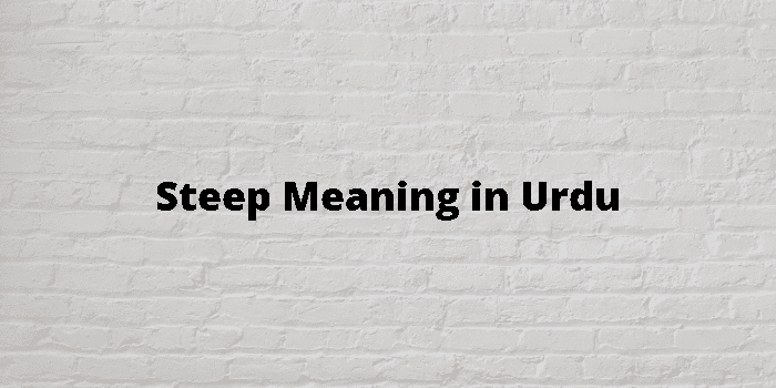 steep Urdu Meanings