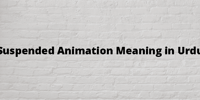 suspended-animation-meaning-in-urdu